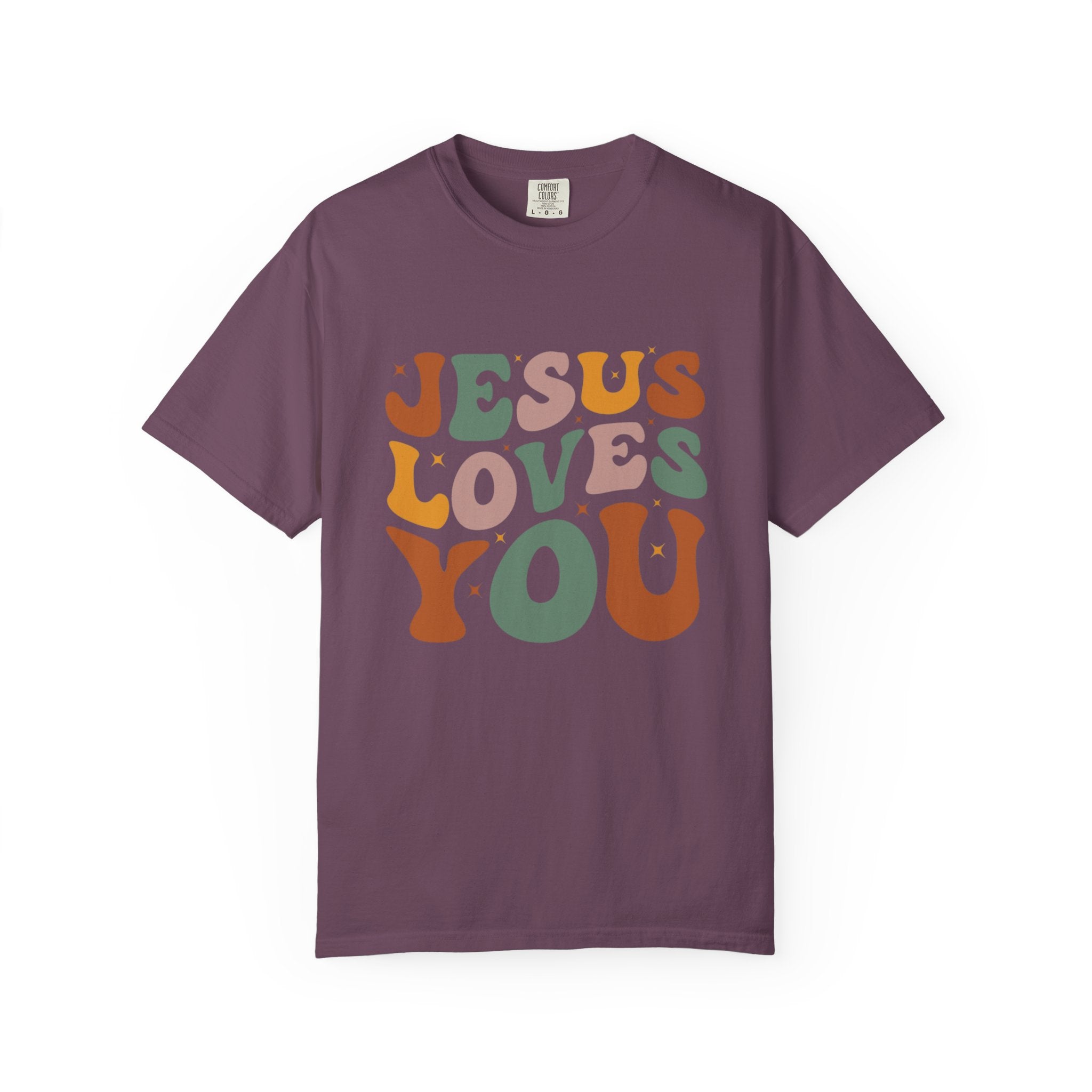 Jesus Loves You T-Shirt — Retro Groovy Faith Tee