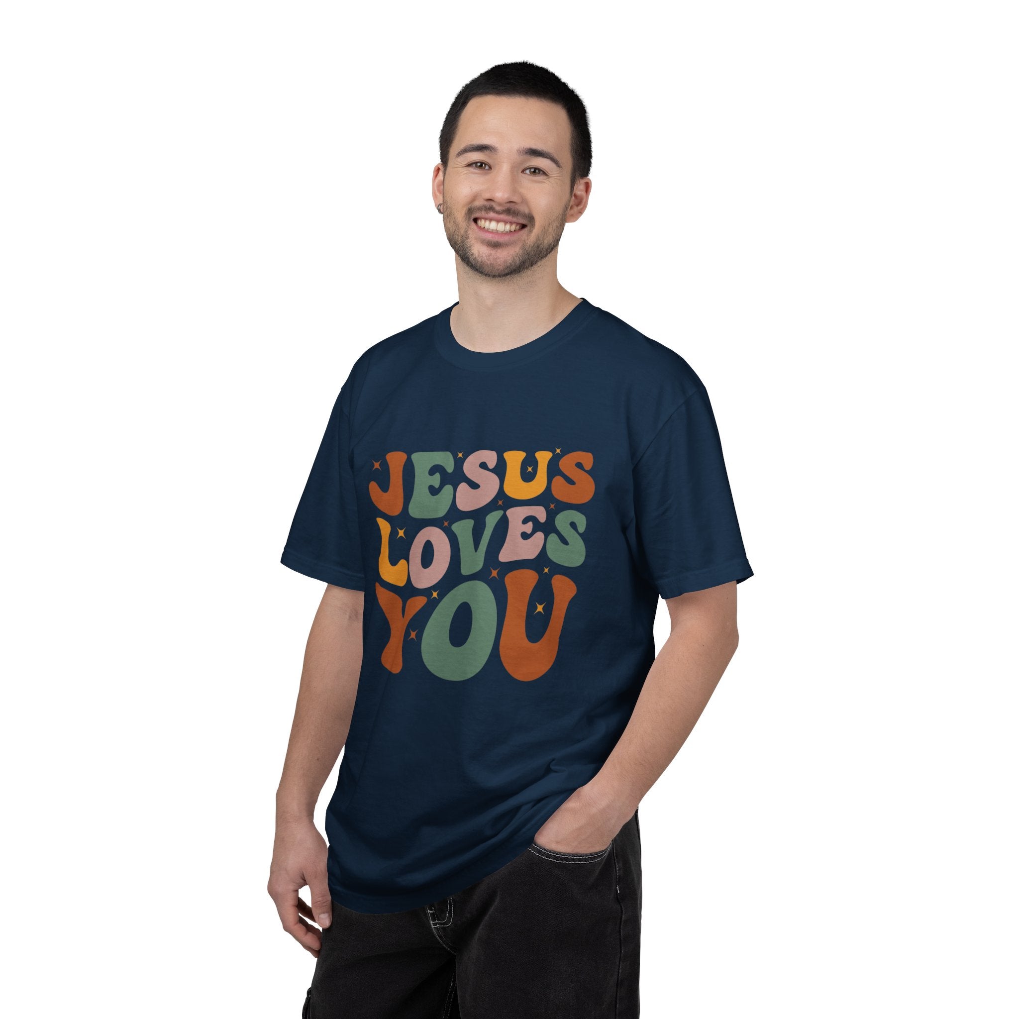 Jesus Loves You T-Shirt — Retro Groovy Faith Tee