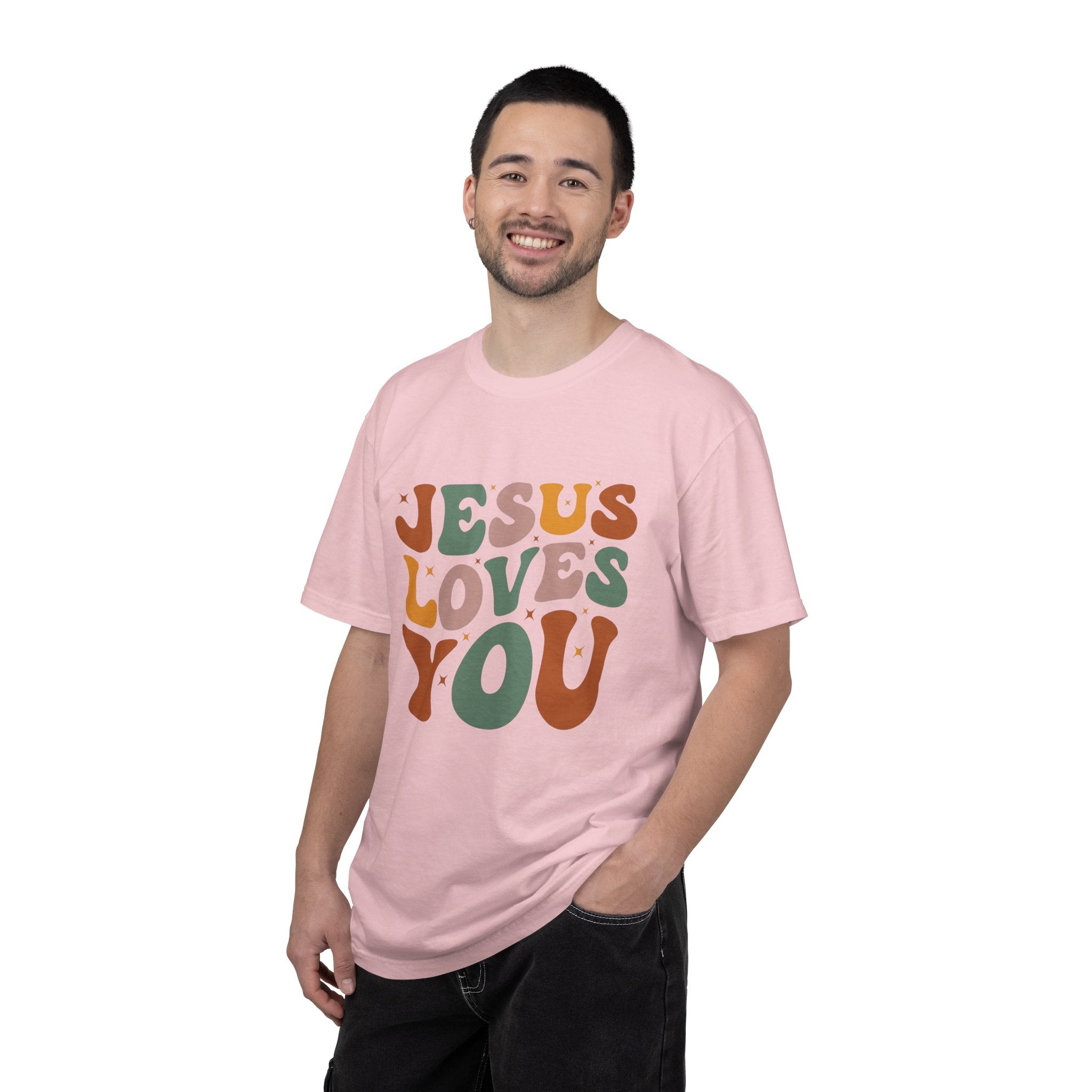 Jesus Loves You T-Shirt — Retro Groovy Faith Tee