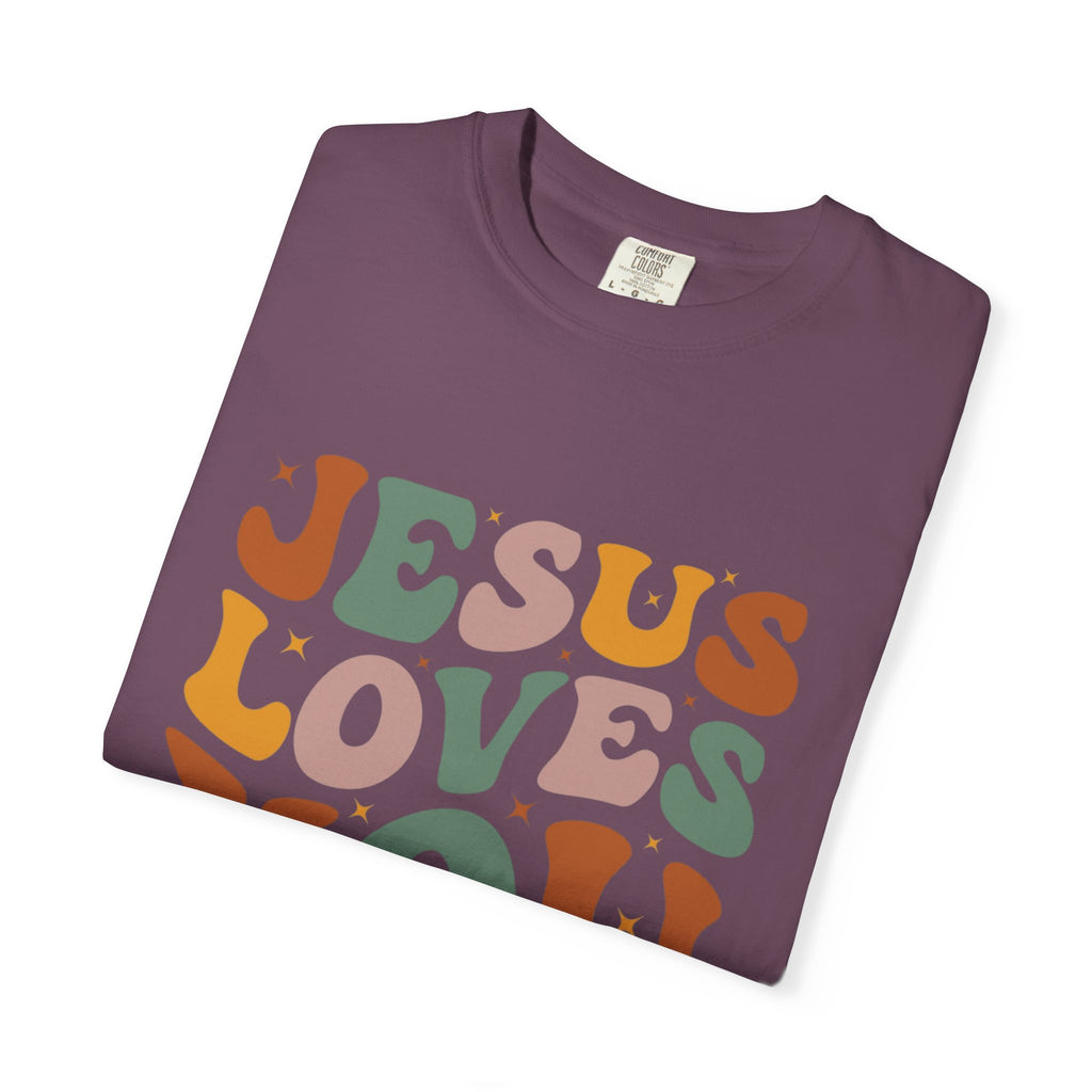 Jesus Loves You T-Shirt — Retro Groovy Faith Tee