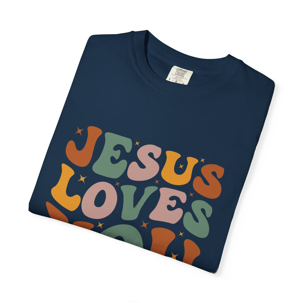 Jesus Loves You T-Shirt — Retro Groovy Faith Tee