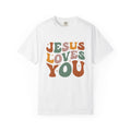 Jesus Loves You T-Shirt — Retro Groovy Faith Tee