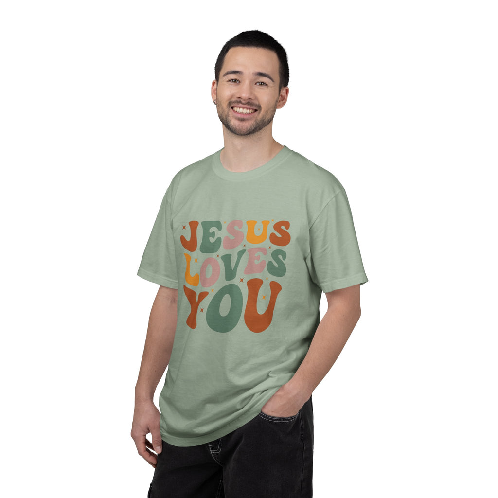 Jesus Loves You T-Shirt — Retro Groovy Faith Tee