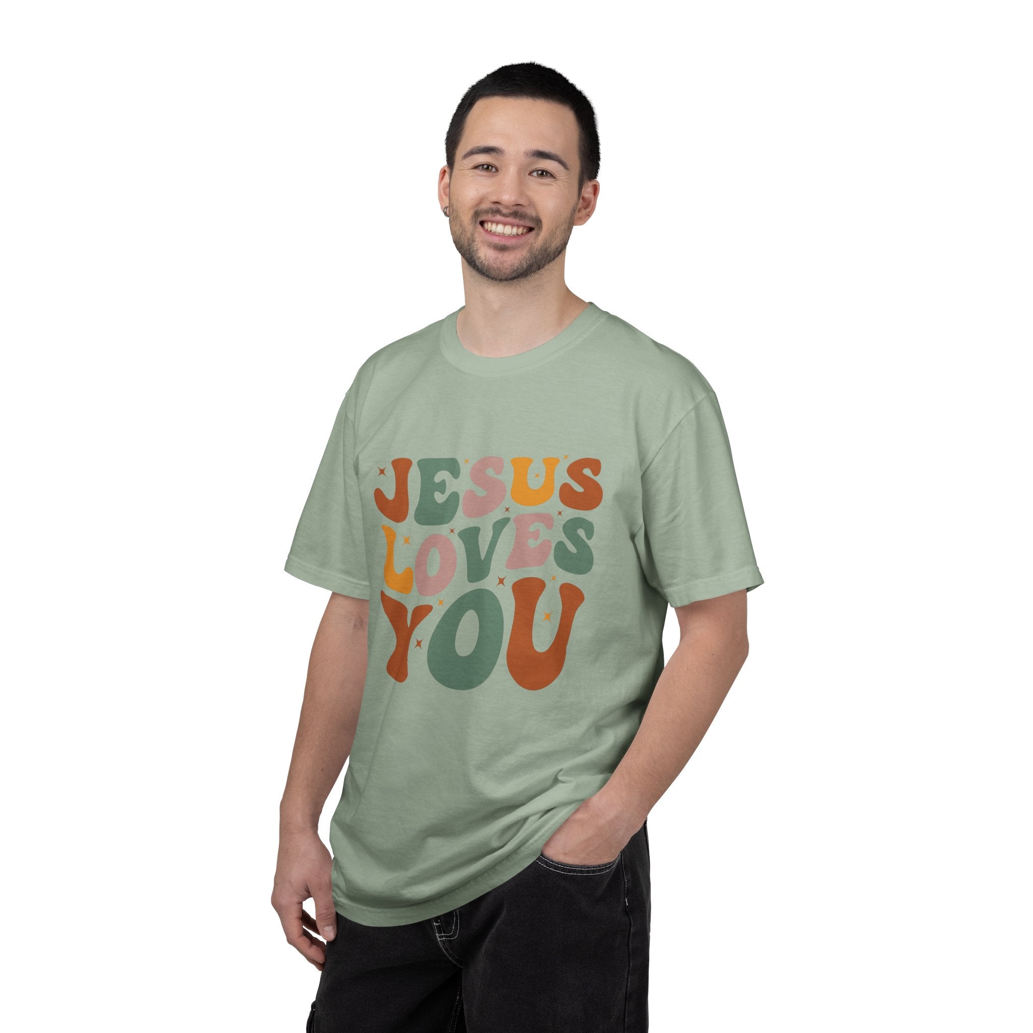 Jesus Loves You T-Shirt — Retro Groovy Faith Tee