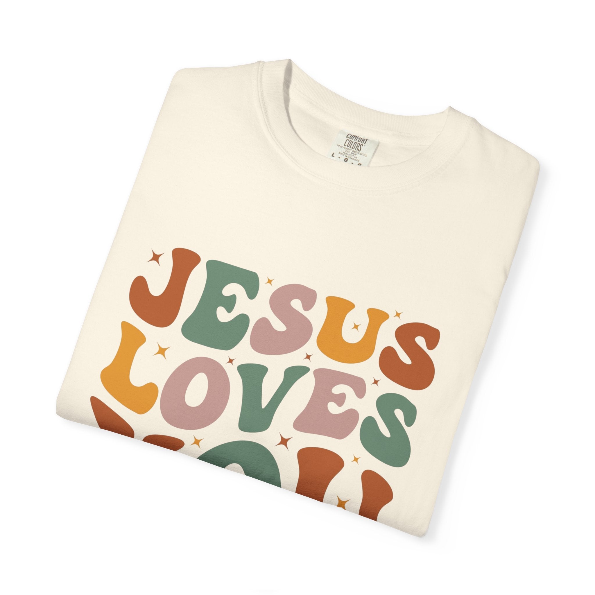 Jesus Loves You T-Shirt — Retro Groovy Faith Tee