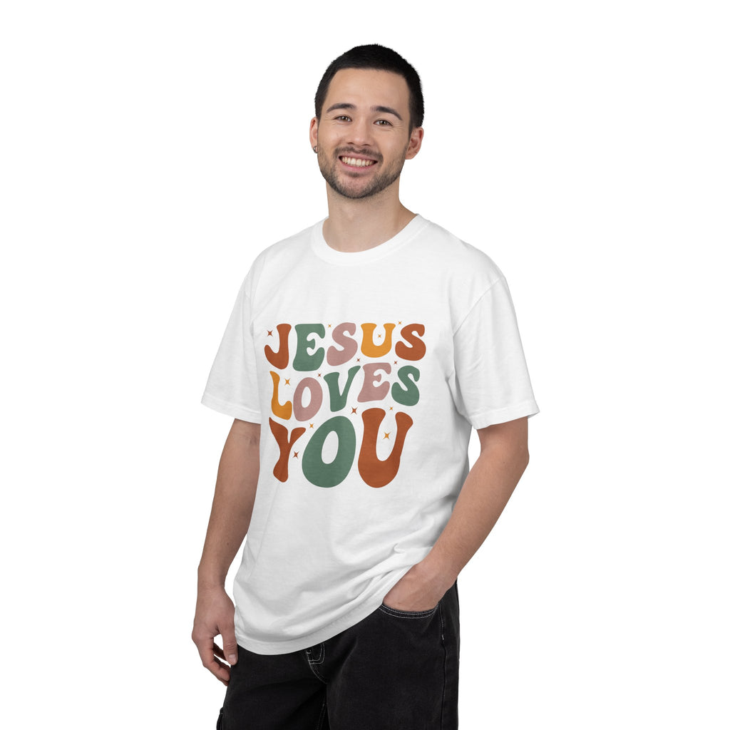 Jesus Loves You T-Shirt — Retro Groovy Faith Tee