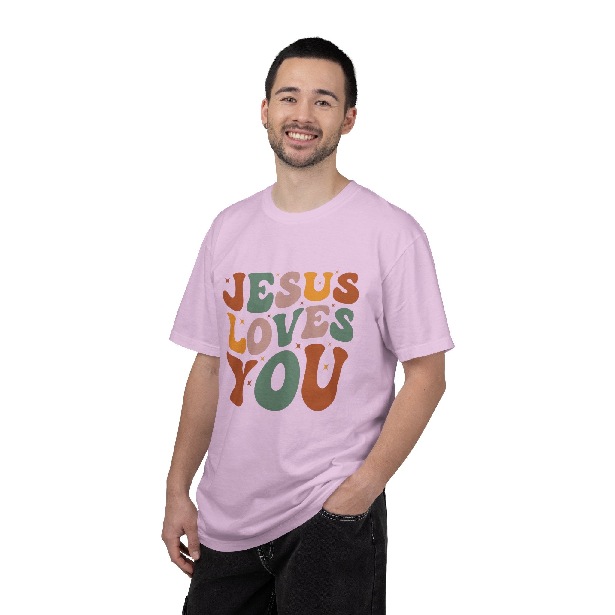 Jesus Loves You T-Shirt — Retro Groovy Faith Tee