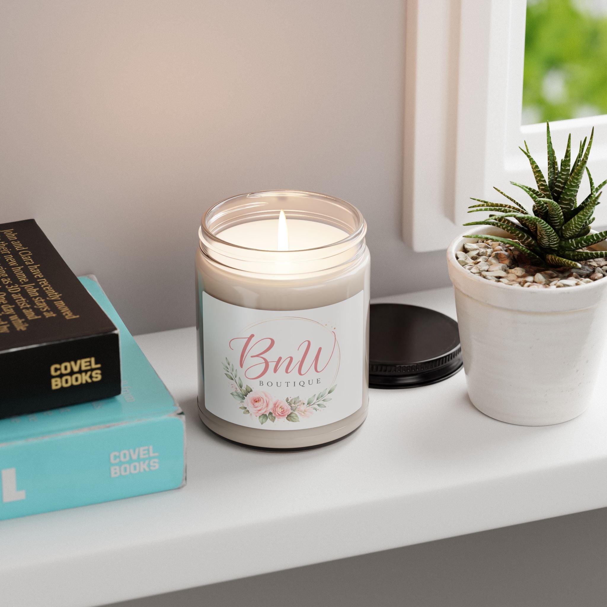 9oz Scented Soy Candle (BnW Boutique)