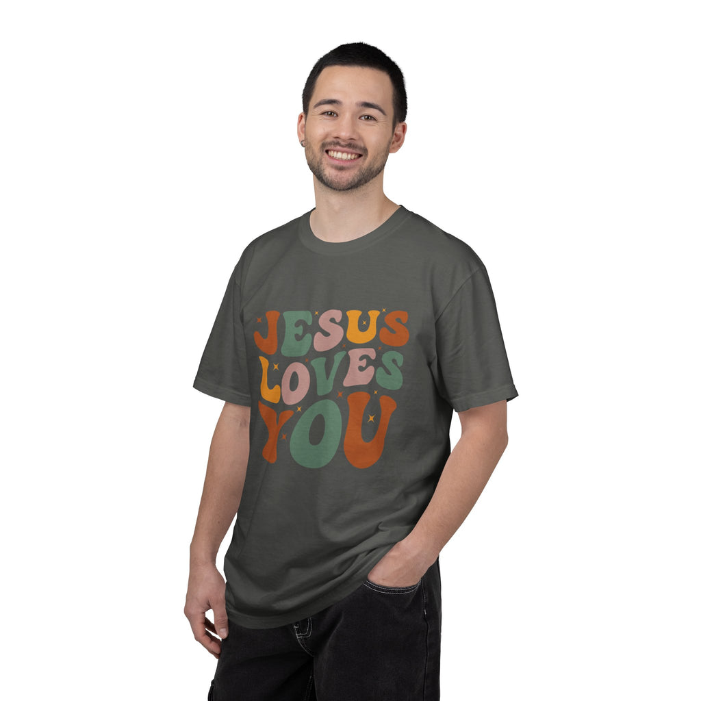 Jesus Loves You T-Shirt — Retro Groovy Faith Tee