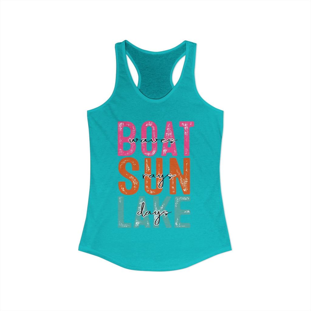 Boat Sun Lake Tank