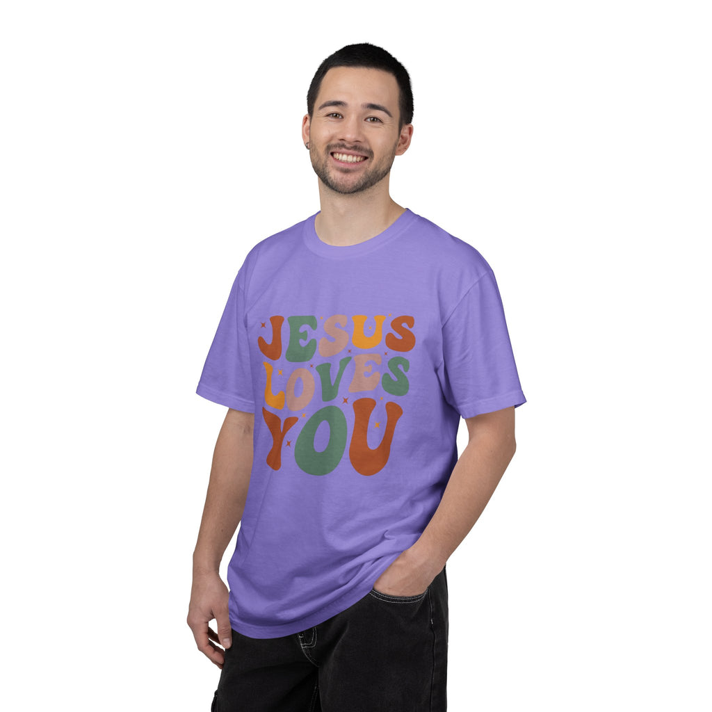 Jesus Loves You T-Shirt — Retro Groovy Faith Tee