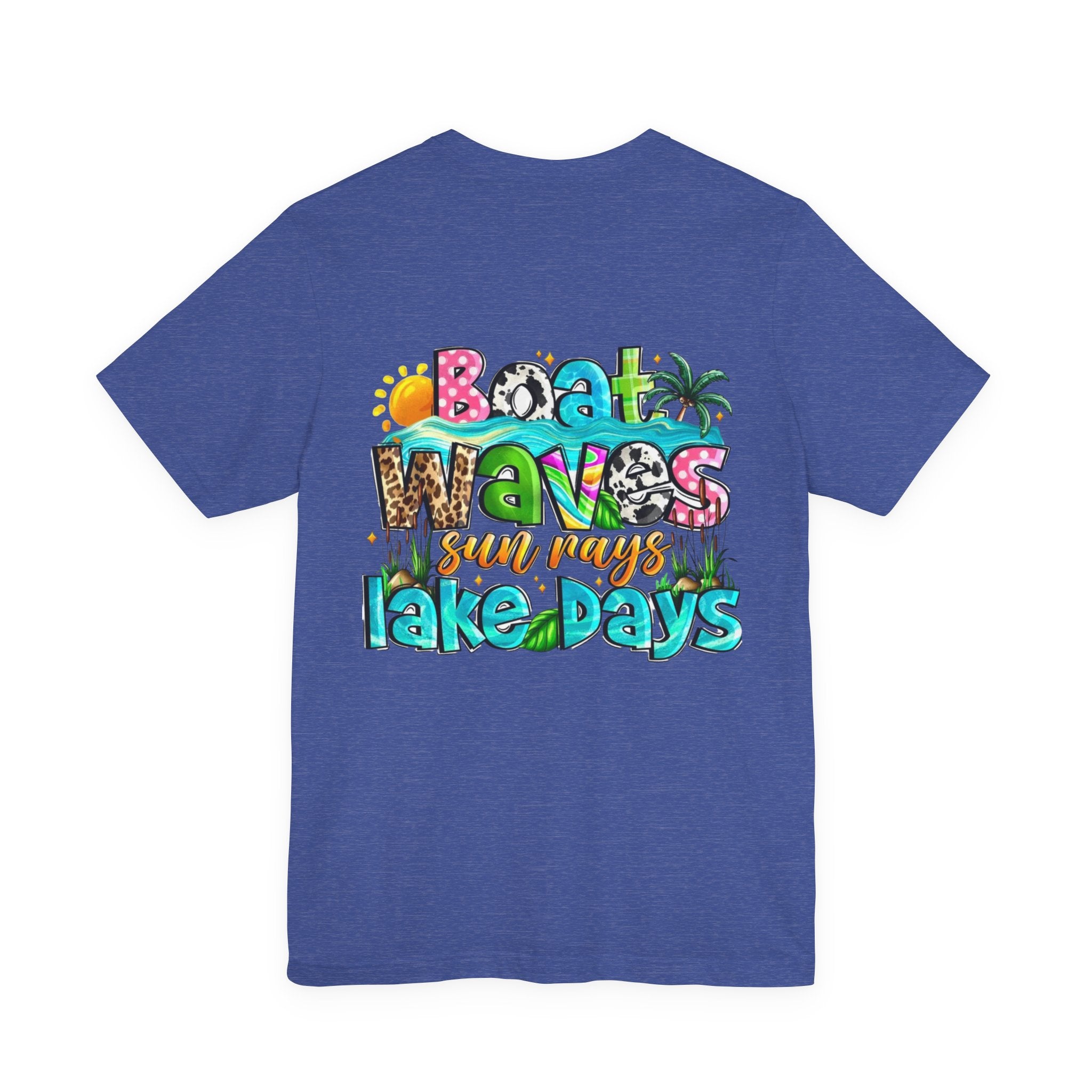 Boat Waves Sun Rays Lake Days T-Shirt — Summer Lake Life Graphic Tee