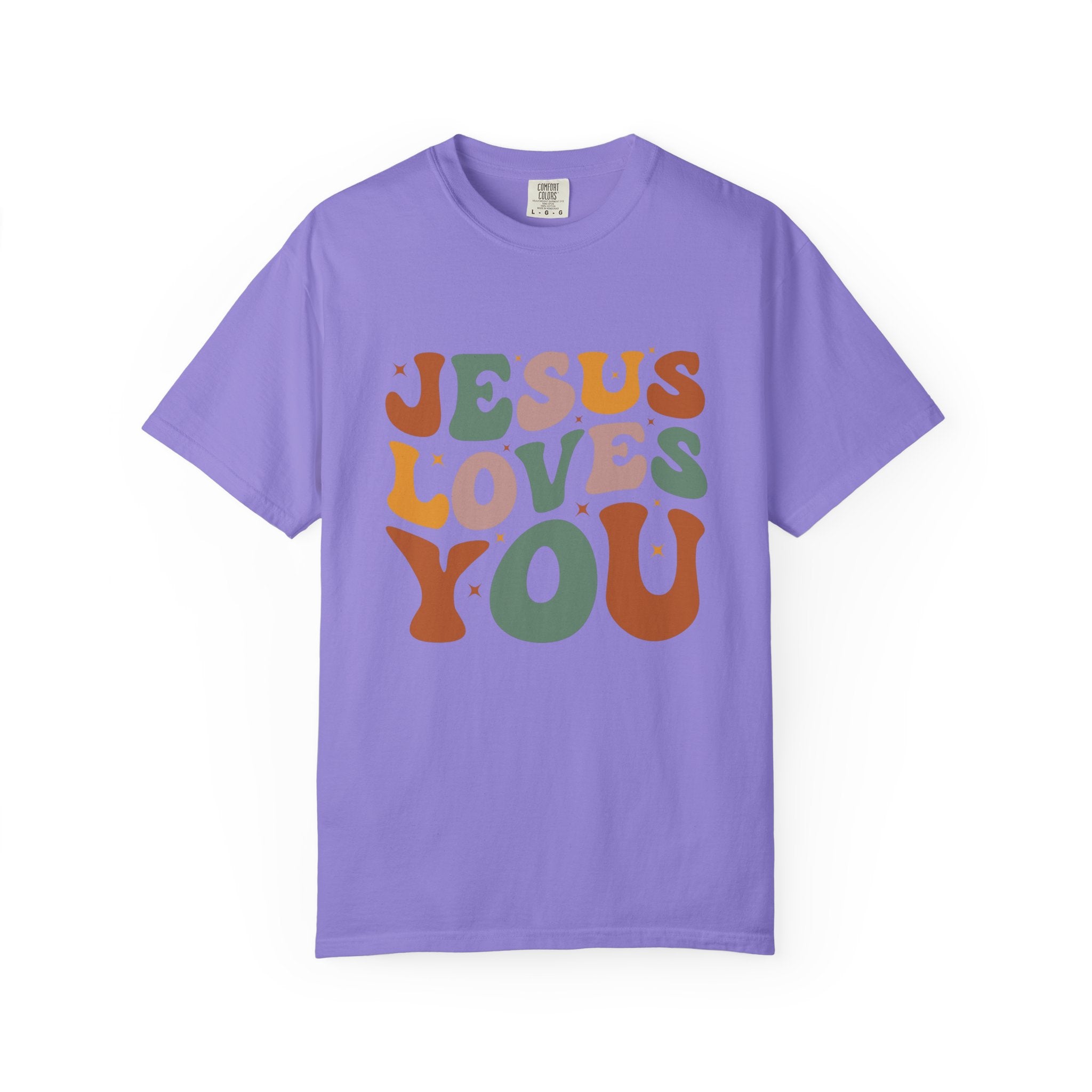 Jesus Loves You T-Shirt — Retro Groovy Faith Tee