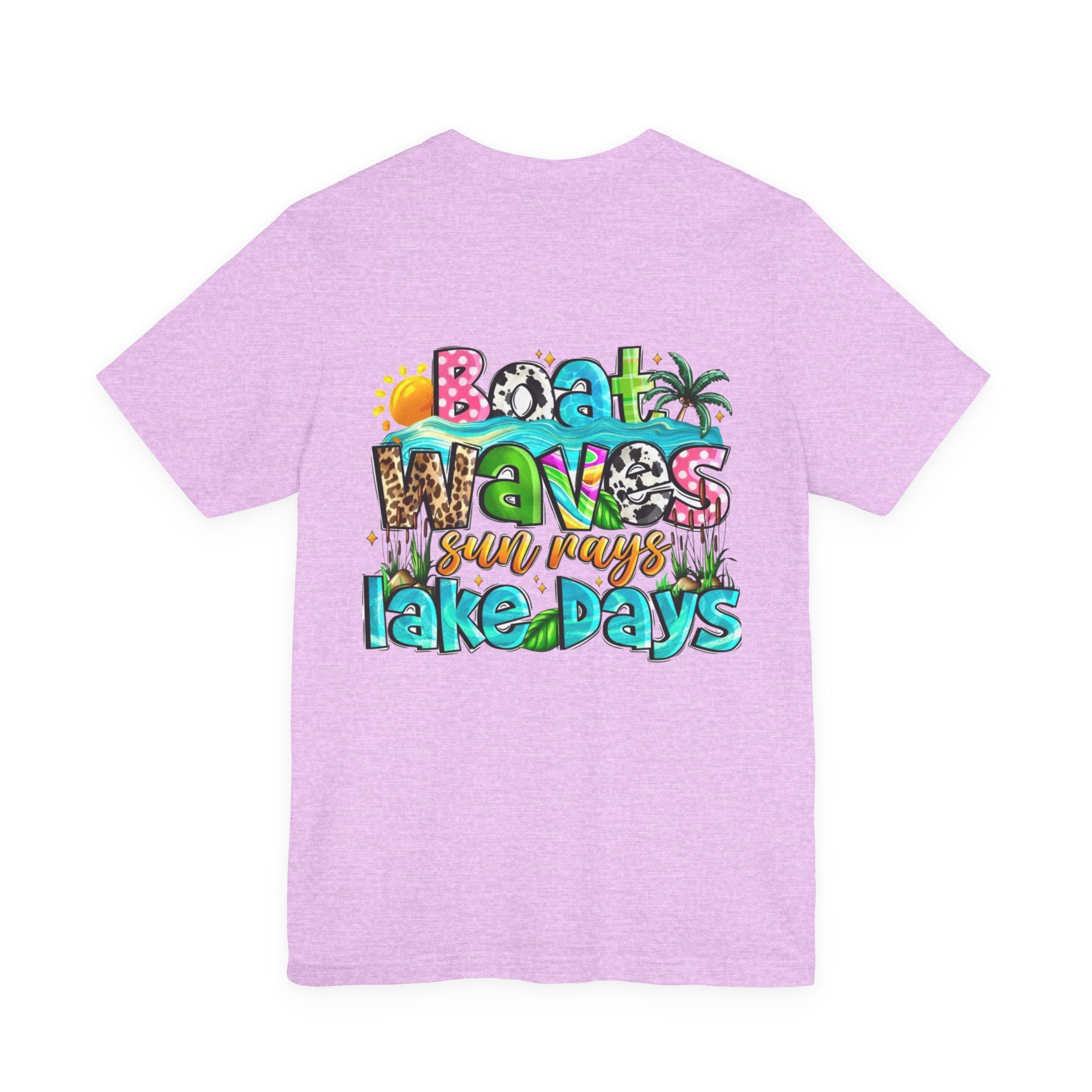 Boat Waves Sun Rays Lake Days T-Shirt — Summer Lake Life Graphic Tee