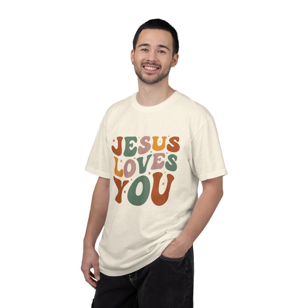 Jesus Loves You T-Shirt — Retro Groovy Faith Tee