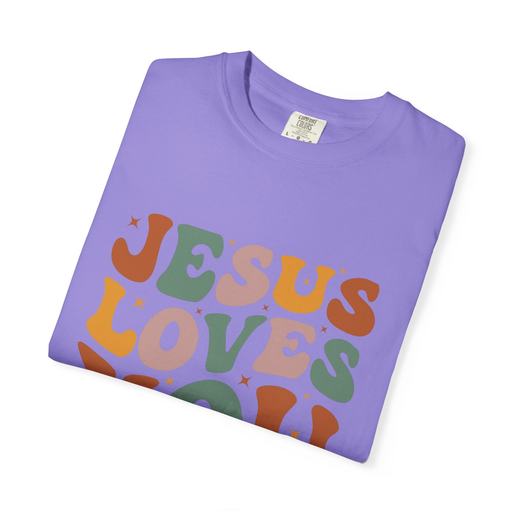 Jesus Loves You T-Shirt — Retro Groovy Faith Tee